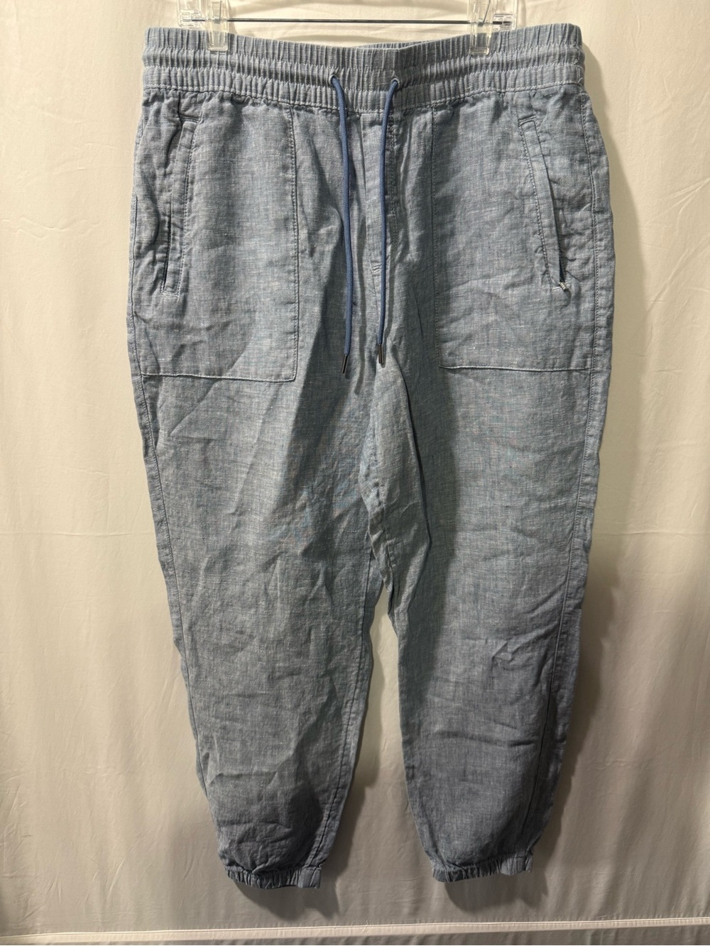 Athleta Light Blue Drawstring Jogger Pants